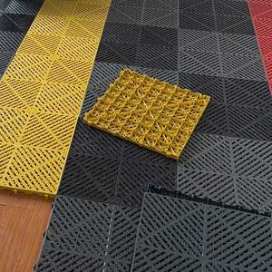 กระเบื้องปูพื้นโรงรถ PP แบบประกบกันได้ สำหรับล้างรถและอู่ซ่อมรถ - Product Image 4