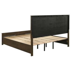 Lit en bois Greely Rustic Golden Brown Eastern King avec rangement - Product Image 6