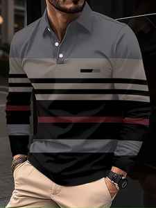 Camiseta Polo Casual para Hombre, 100% Algodón, Última Moda, Mangas Largas, Transpirable, Jersey, Diseño Sólido, Personalizable - Product Image 6