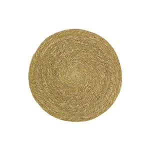 Sleek Seagrass Place Mats Round Hand-Woven Wicker Table Mats Natural Straw Chargers for Stylish Meal Times - Product Image 2