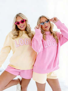 Compre la Sudadera de Punto con Cuello Alto Estampada para Mujer Más Vendida, de Talla Grande, con Logotipo Frontal Personalizado, Color Sólido, para Otoño e Invierno - Product Image 4