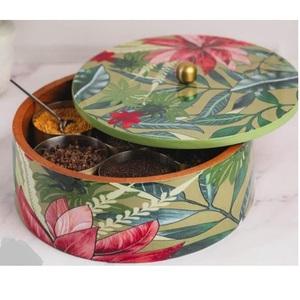 Fournisseur et fabricant indien de boîtes de rangement pour cuisine de haute qualité, imprimées avec un motif floral. - Product Image 1