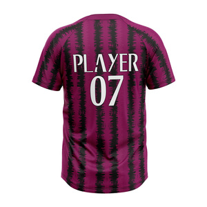 Camiseta de Béisbol Universitaria Personalizada con Logotipo Frontal, de Alta Calidad, Transpirable, de Poliéster de Secado Rápido, Sublimada, Unisex - Product Image 5