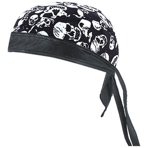 HMB-901L5 Genuine Leather Skullcap Du Rag <b>Head</b> <b>Wrap</b> Bandana Hats Scarf Beanie Cap Free Size Unisex Cycling Adult - Product Image 6