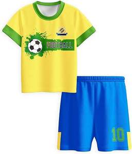 Ensemble de maillots de sport pour enfants, séchage rapide, haute qualité, vente en gros, fabricant, uniforme d'entraînement léger - Product Image 3