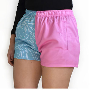 Shorts de sport décontractés de qualité supérieure en polyester/coton, séchage rapide, taille élastique, légers pour l'entraînement et le fitness - Product Image 3
