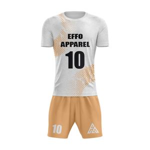 Tenues de football de qualité supérieure en gros, entièrement personnalisables, ensembles de couleur unie pour vêtements de sport, faible MOQ - Product Image 2