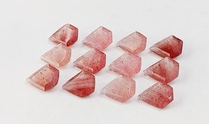 Piedra Preciosa de Cuarzo Fresa AAA, Forma de Escudo Rojo, Facetada, Suelta, 17*14 mm, 100% NATURAL, para Joyería - Product Image 2