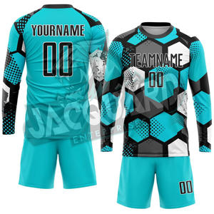 Uniforme de Fútbol de Alta Calidad Sublimado, Uniforme de Fútbol Personalizado, Uniforme de Fútbol de Tela de Poliéster de Alta Calidad - Product Image 4