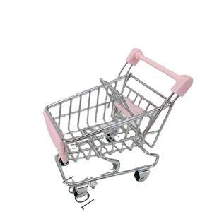 Chariot à <span class=keywords><strong>lattes</strong></span> MU, vente chaude, chariot de simulation miniature, chariot de supermarché, jouet de voiture, jeu de maison, modèle en métal, décoration - Product Image 2