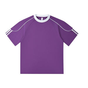 T-shirt Premium pour Homme en Mélange Coton/Polyester Anti-boulochage Séchage Rapide Écologique Respirant Tissu 220g Coupe Classique Manches Courtes - Product Image 4