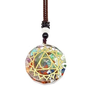 Aurora Triangle Natural Amethyst Crystal Necklace-30 Inch Adjustable <b>Rope</b> <b>Chain</b> for Men & Boys - Product Image 3