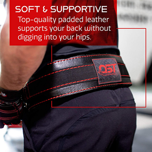 เข็มขัดหนังสำหรับดิปสควอทแบบถ่วงน้ำหนัก เข็มขัดดึงข้อ ฝึกความแข็งแรง รองรับหลัง เข็มขัดดิปหนังสั่งทำพิเศษ - Product Image 5