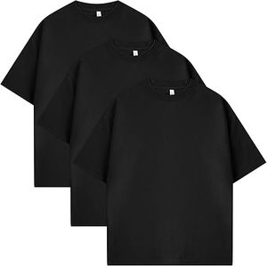 T-shirts tissés de style urbain pour hommes, haute qualité, légers, mélange polyester/coton, couleurs personnalisables, design vierge, vente en gros - Product Image 2