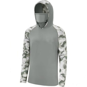 Sweat à capuche de pêche professionnel pour homme, manches longues, UPF 50+, grande taille, tissu rafraîchissant pour les sports nautiques - Product Image 1