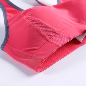 Soutien-gorge de sport respirant pour femme, personnalisé, avec logo simple sur le devant, maintien élevé, bretelles réglables, coussinets amovibles, en Spandex/Polyester, pour le yoga - Product Image 3