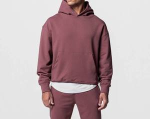 Sweat-shirts à capuche en coton 320 g/m² pour hommes, best-sellers, en molleton bouclette, ensemble 2 pièces (pull et pantalon de jogging) pour la gym et le sport - Product Image 5