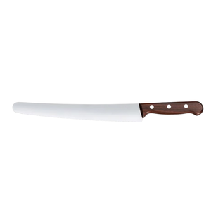Brown Wood Handle Serrated Bread Knives Stainless Steel Long Blade Bakery <b>Slicing</b> Knives for Bread <b>Cake</b> Pastry Loaf - Product Image 3