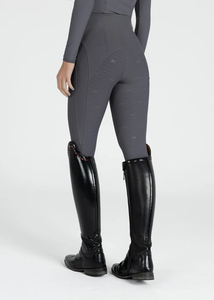 Leggings de Equitación para Mujer con Logotipo Personalizado, Antideslizantes, con Panel de Malla de Silicona, Spandex, Diseño Personalizado y OEM/ODM - Product Image 6