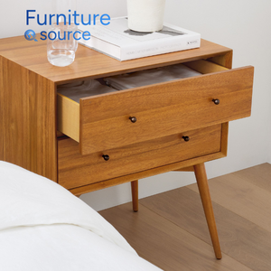 Mesita de noche de contrachapado de chapa fuerte y moderna-Mesita de noche elegante con diseño minimalista para hoteles Fabricante directo de Vietnam - Product Image 3