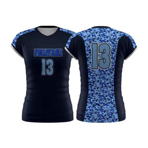 Ropa Deportiva Personalizada con Tela de Malla Transpirable para Equipos Escolares, Jersey de Voleibol - Product Image 1