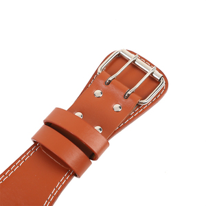 Ceinture de musculation en cuir véritable CLASSICAL TRENDS, en cuir de vachette, couleur unie, boucle à ardillon en alliage, respirante, écologique, style formel - Product Image 4