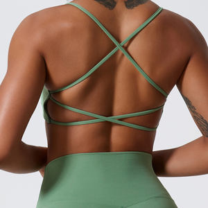 Soutien-gorge de sport pour femme, haute qualité, respirant, pour fitness, entraînement, gym, course à pied, yoga, dos élégant, simple - Grande Vente - Product Image 2