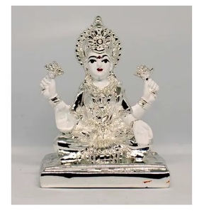 Figura de la Diosa Durga Hecha a Mano en Acero Inoxidable, Vestido Amarillo, Diseño Artístico para el Hogar, Templo, Decoración Vastu, Boda, Cumpleaños - Product Image 1