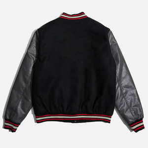 Chaqueta Universitaria Personalizada para Hombre, Talla Grande, Estilo Bomber, Impermeable, Lisa, Tipo Béisbol - Product Image 5