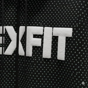 Sweat à capuche zippé Rexfit Sports personnalisé, effet délavé, en molleton épais, style streetwear, avec impression DTG, OEM, fermeture éclair intégrale. - Product Image 5