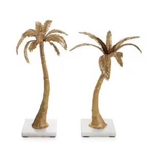 Portavelas con forma de palmera con un nuevo diseño en metal, portavelas hechos a mano a precio de mayoreo. - Product Image 1