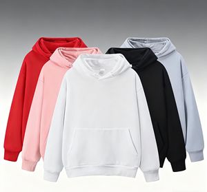 เสื้อฮู้ดดี้ผ้าฝ้ายแบบสั่งทำ OEM สไตล์สตรีทแวร์ทรงโอเวอร์ไซส์ ฮิปฮอป แบบสวมหัว มีฮู้ด ดีไซน์ไหล่ตก บุซับใน ใส่ได้ทั้งชายและหญิง - Product Image 1