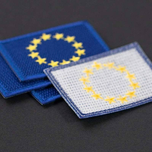 Patch du drapeau européen, emblème national de l'Union européenne (UE), brodé à thermocoller - Product Image 2