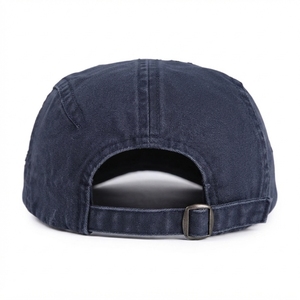 Casquette plate unisexe personnalisée en toile lavée brodée de fleurs vintage, réglable, style rétro, pour adultes, décontractée - Product Image 2