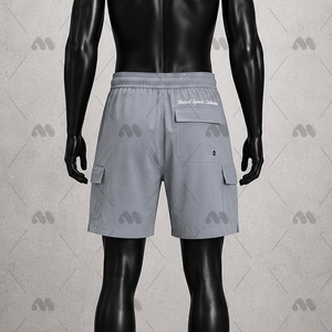 Pantalones Cortos Cargo para Hombre con Cordón Ajustable, Cintura Media, Casuales, de Poliéster/Algodón, con Bolsillos, Tipo Falda, Elásticos y Utilitarios - Product Image 2