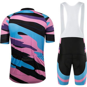 Maillots de Ciclismo Transpirables de Nuevo Diseño, de Secado Rápido, Manga Corta, con Tirantes, para Equipos, Venta al por Mayor, Maillot de Ciclismo para Hombre, Precio Económico, Uniformes de Ciclismo - Product Image 2
