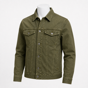 Veste en jean d'hiver pour homme de haute qualité avec tissu en jean durable, coupe confortable, design élégant, vêtement décontracté, chauffante et coupe-vent - Product Image 3