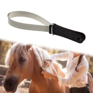 Outil gratteur de sueur en acier inoxydable pour l'entretien et le toilettage des chevaux - Product Image 4