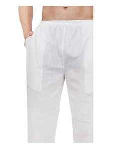 <b>Men</b> Kurta <b>Pajama</b> Set White Traditional Ethnic Wear Casual Outfit Ankle Length Regular Fit India Pakistan Style - Product Image 4