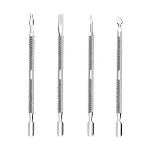 Pousse-cuticules professionnel pour ongles, nouveau modèle tendance, outil de beauté pour ongles, dernier style, en acier inoxydable, pour salon. - Product Image 2