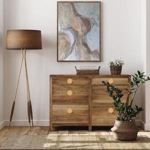 Boutons en osier personnalisés vintage pour portes de garde-robe accessoires de meubles poignées de tiroir en rotin bouton de porte naturel - Product Image 6