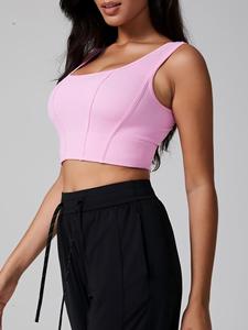 สปอร์ตบราสำหรับวิ่ง โยคะ ฟิตเนส กันกระแทก เซ็กซี่ สายคล้องคอ เสื้อออกกำลังกาย เสื้อกล้ามกีฬากลางแจ้ง แห้งเร็ว ระบายอากาศได้ดี - Product Image 4