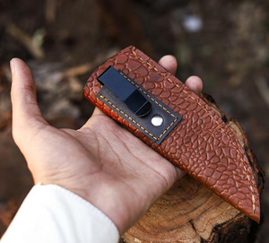 Handmade <b>Leather</b> Knife Sheath with Belt Clip Custom Fixed Blade Sheath for EDC & Hunting Knives Wholesale Outdoor Gear - Product Image 1