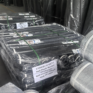Lámina de Protección Impermeable Negra para Pisos de Vinilo, <span class=keywords><strong>Laminado</strong></span>, SPC y Madera Sintética, 6 Mil de Grosor, Polietileno (PE) - Product Image 1