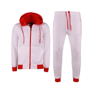 SELF INDUSTRIES Survêtement léger d'hiver pour homme, 100% coton polaire, antibactérien, tricoté, col rond, avec fermeture éclair, coupe haute - Product Image 2
