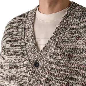 New Arrival Winter Fine Gauge Knit Regular Fit Button <b>Men</b> <b>Cardigan</b> <b>Long</b> Sleeve Wool Liner Plain Color V Neck Rib Everyday Casual - Product Image 5