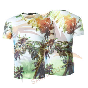 Camiseta transpirable de sublimación de tamaño personalizado para hombre, muy vendida, de alta calidad, 100% poliéster. - Product Image 3