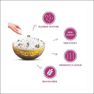 ข้าวบาสมาติเมล็ดยาวแห้ง พานซารี คานา คัซานา 5 กก. ผสมสารอาหารเสริม - Product Image 4