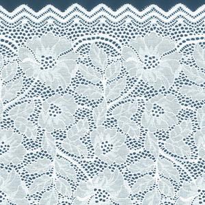 Tela de Encaje Floral con Volantes, 23 cm de Ancho, Peso Medio, Elástica, Nailon y Spandex, Textura Suave, para Lencería y Vestidos de Novia - Product Image 2