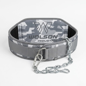 Cinturón de Soporte Lumbar Ajustable para Ejercicios de Gimnasio, Ideal para Dips con Peso, Dominadas y Flexiones - Product Image 1